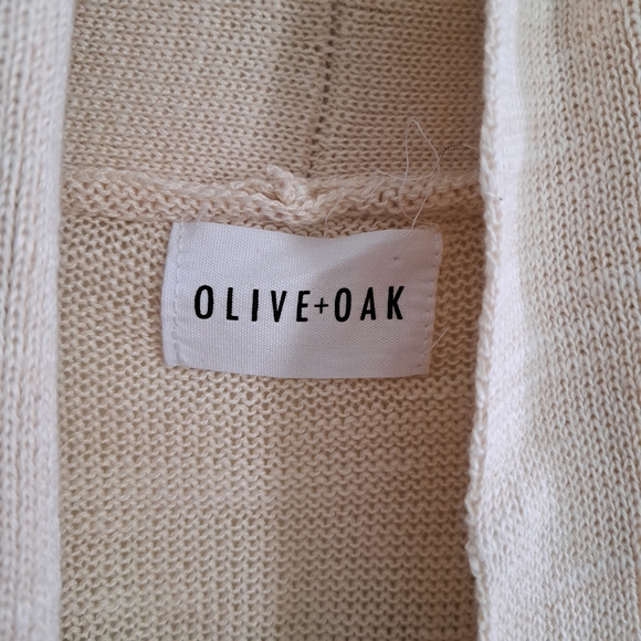 Olive & Oak Cream‎ Southwest Astec Patterned Women's Sweater Cardigan Size Large - Picture 7 of 9